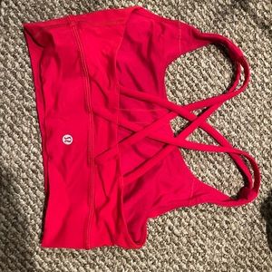 Lulu lemon red sports bra